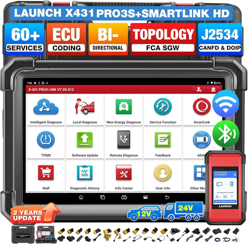 LAUNCH X431 PRO3S+ Smartlink HD OBD2 Diesel y Gasolina