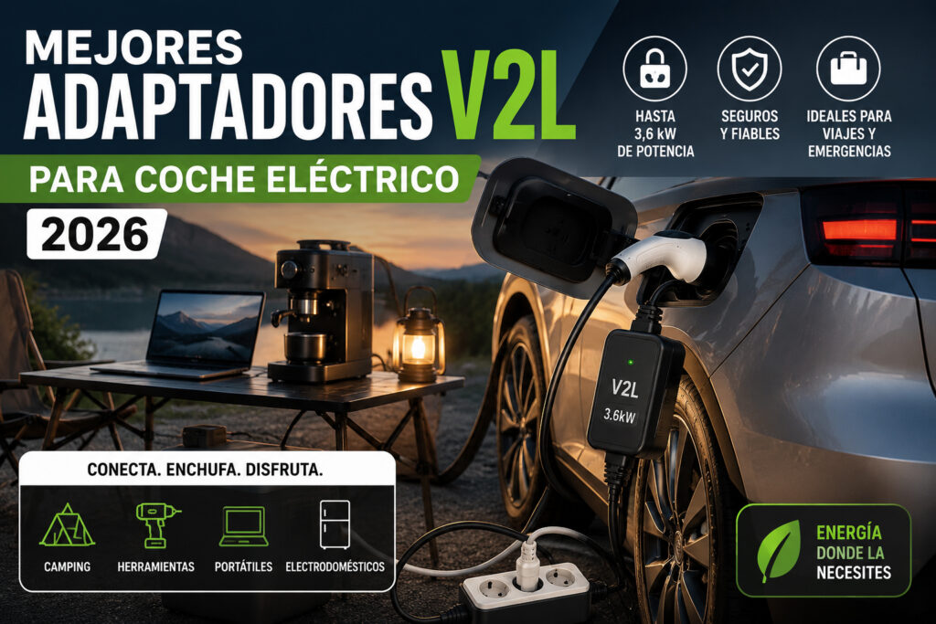 Mejores adaptadores V2L para coche eléctrico (2026)