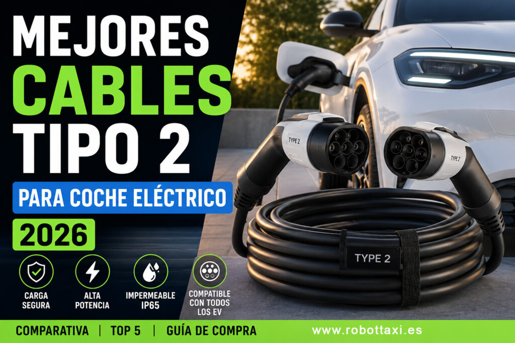 cables de carga para coche eléctrico, cargando vehiculo eléctrico