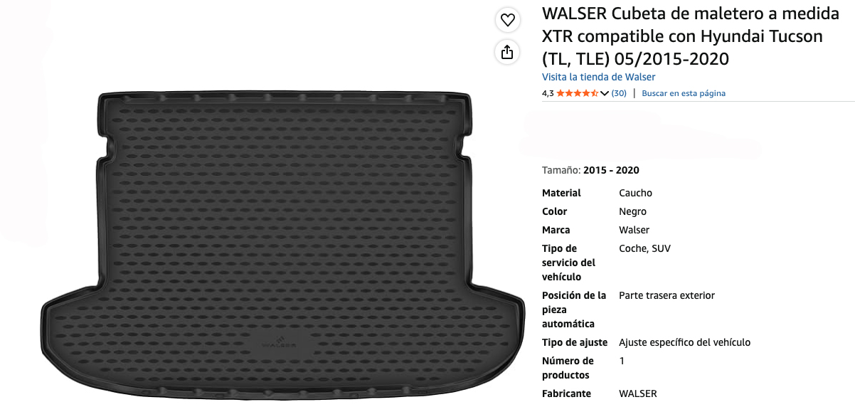 Especificaciones del producto, MTM Protector Maletero a Medida – Mejor calidad-precio, valoraciones en Amazon.