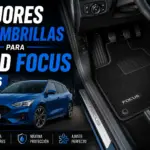 Mejores alfombrillas para Ford Focus en 2026, interior del vehículo con alfombrillas premium a medida, protección frente a suciedad y desgaste, comparativa de accesorios para Ford Focus.