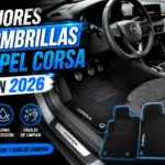 Mejores alfombrillas para Opel Corsa en 2026, interior del vehículo con alfombrillas premium a medida, ajuste perfecto, máxima protección contra suciedad y desgaste diario, comparativa de accesorios para coche.