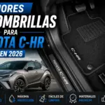 Mejores alfombrillas para Toyota C-HR en 2026, interior del vehículo con alfombrillas premium a medida, ajuste perfecto, máxima protección y fácil limpieza.
