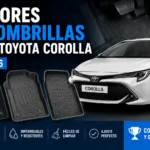 Mejores alfombrillas para Toyota Corolla en 2026 comparativa de alfombrillas a medida resistentes al agua, suciedad y desgaste para proteger el interior del vehículo.