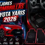 Mejores alfombrillas para Toyota Yaris en 2026, interior del vehículo con alfombrillas premium a medida, máxima protección contra suciedad, barro y desgaste, comparativa de accesorios para Toyota Yaris.