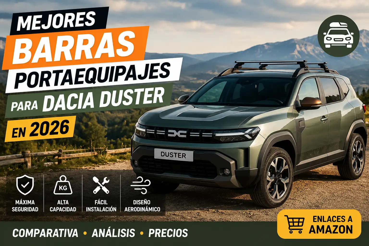Mejores barras portaequipajes para Dacia Duster en 2026