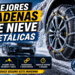 Comparativa de las mejores cadenas de nieve metálicas con varios modelos recomendados para conducir con seguridad sobre nieve y hielo.