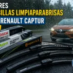 Mejores escobillas limpiaparabrisas para Renault Captur, en dia lluvioso, modelos comparados.