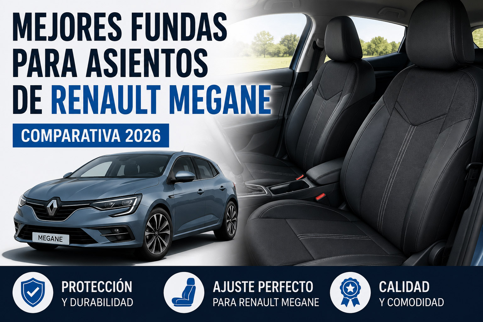 Mejores fundas para asientos de Renault Megane en 2026