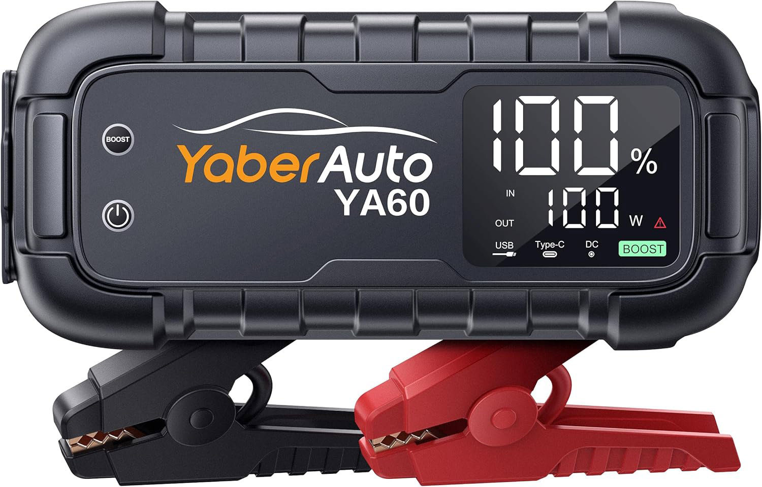 Arrancador portátilpara coche YABER YA60 con pinzas.
